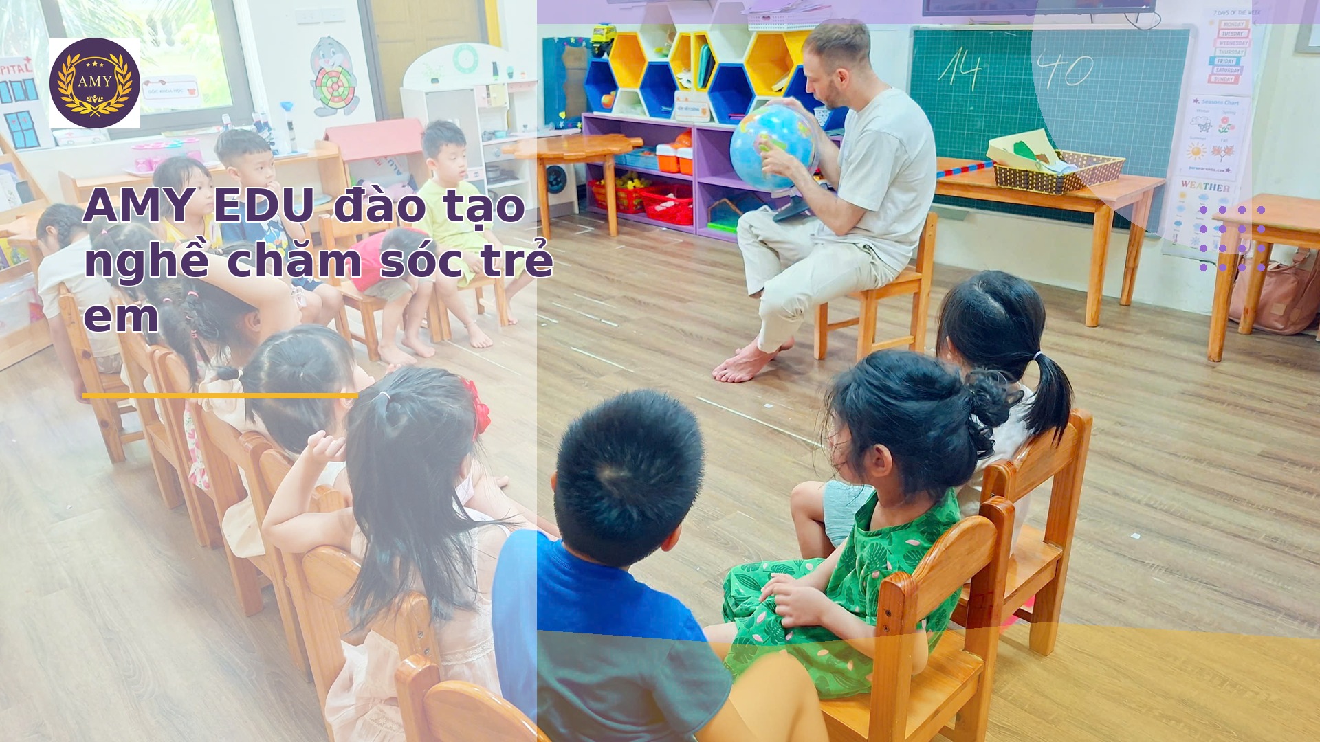 AMY EDU đào tạo nghề chăm sóc trẻ em thực tế và bài bản