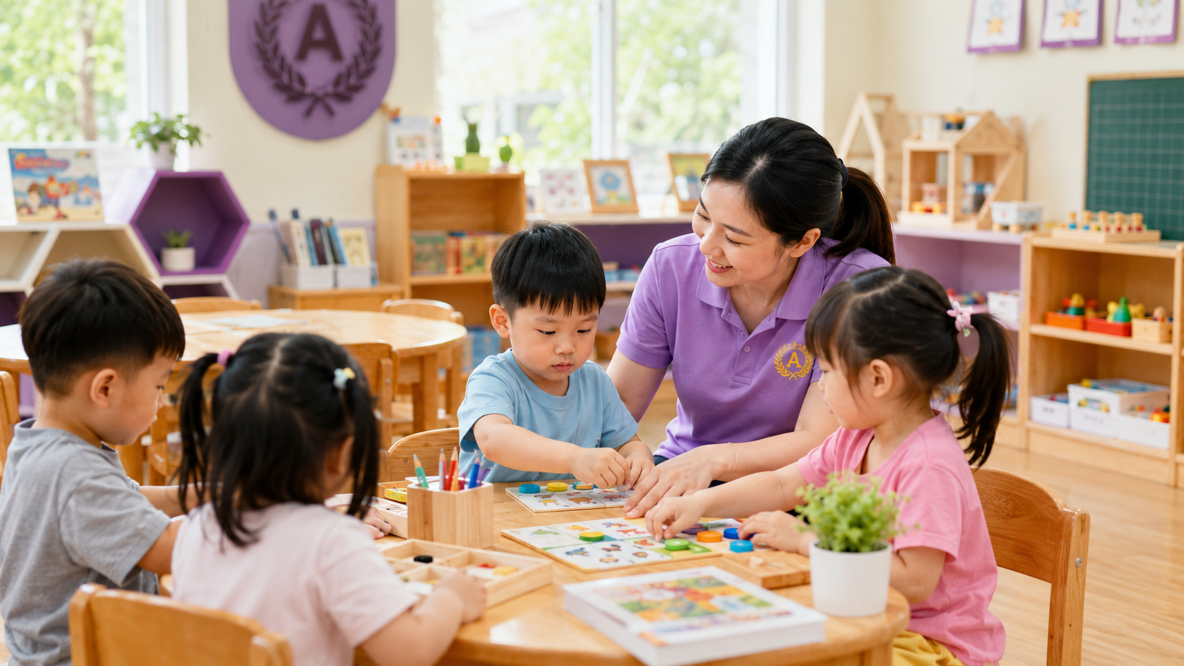 Chương trình học phù hợp với độ tuổi trẻ mầm non tại AMY School
