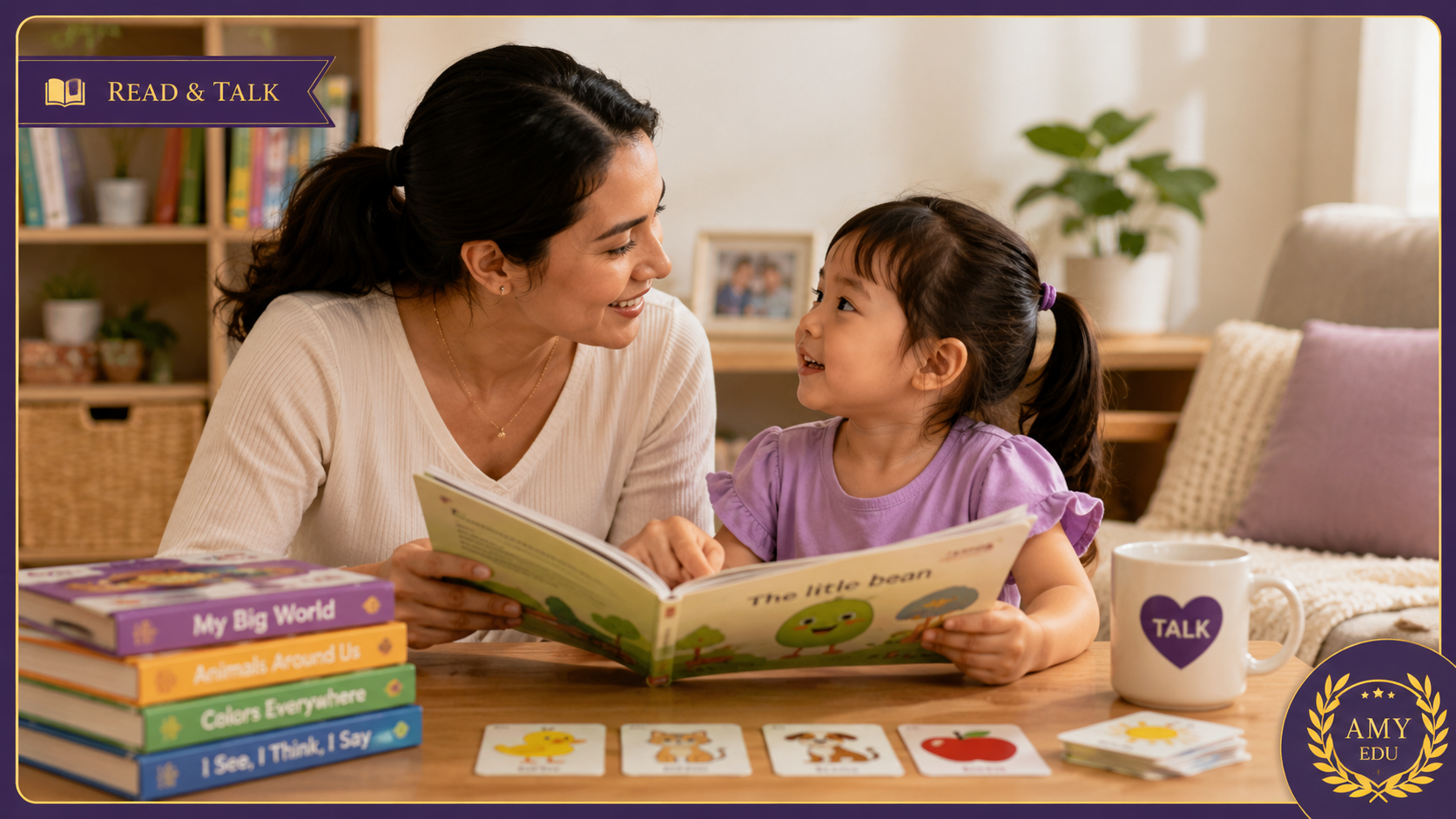 Đọc sách và trò chuyện cùng con tại nhà cùng AMY EDU