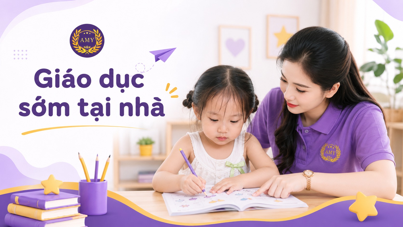 Giáo dục sớm tại nhà cùng AMY EDU