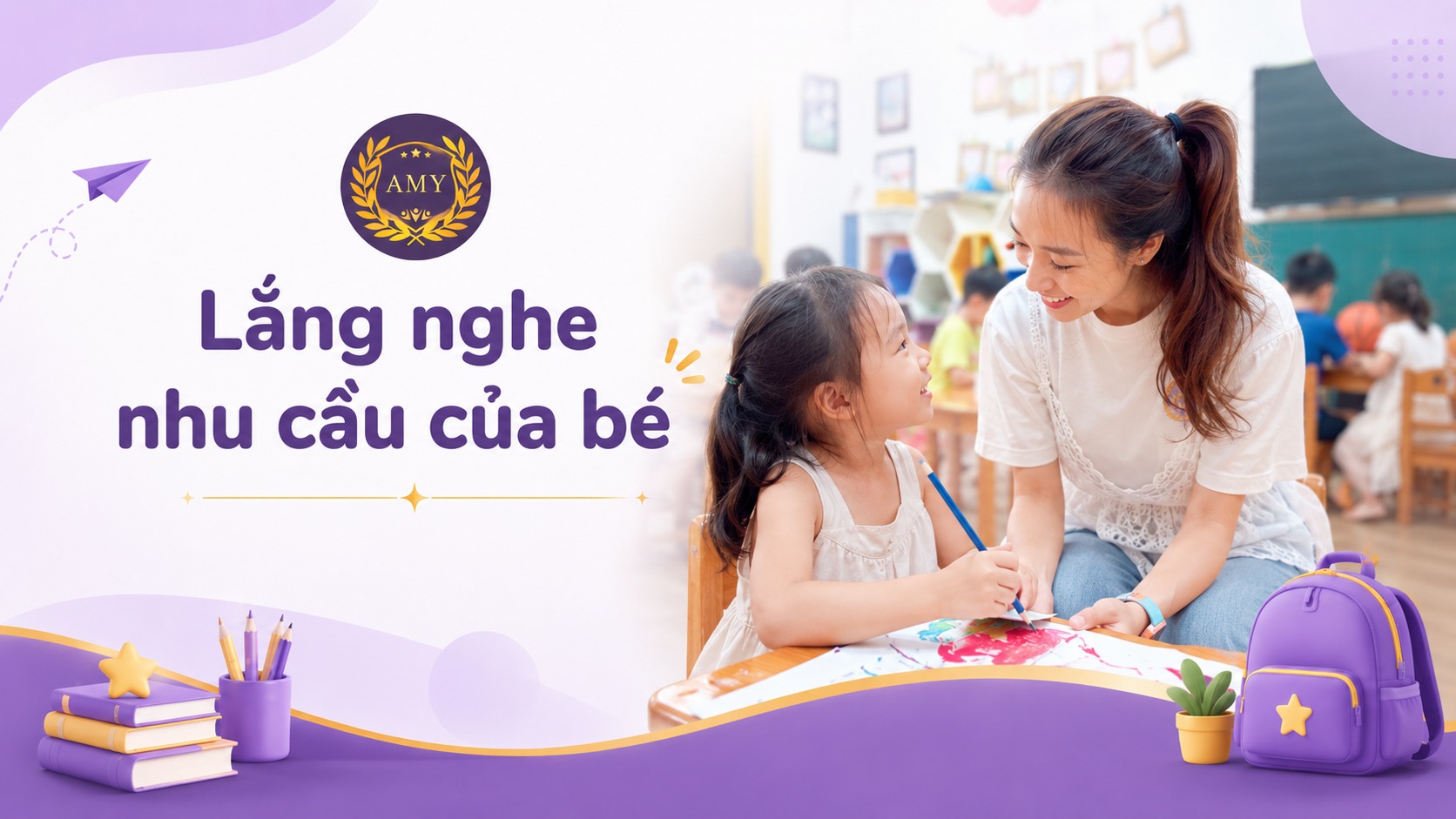 Lắng nghe nhu cầu của bé trước khi chọn chương trình