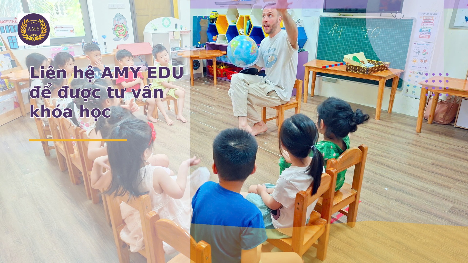 Liên hệ tư vấn khóa học chăm sóc trẻ em AMY EDU
