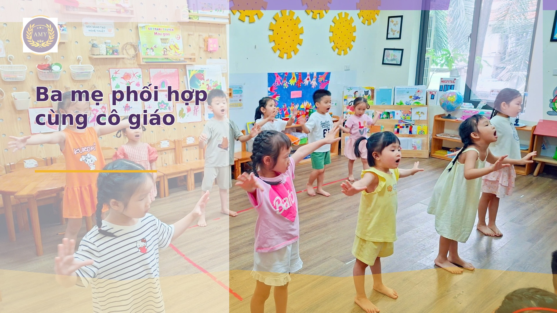 Phụ huynh phối hợp cùng cô giáo tại nhà