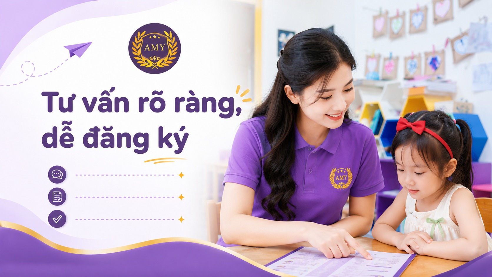 Tư vấn rõ ràng để đăng ký chương trình AMY EDU