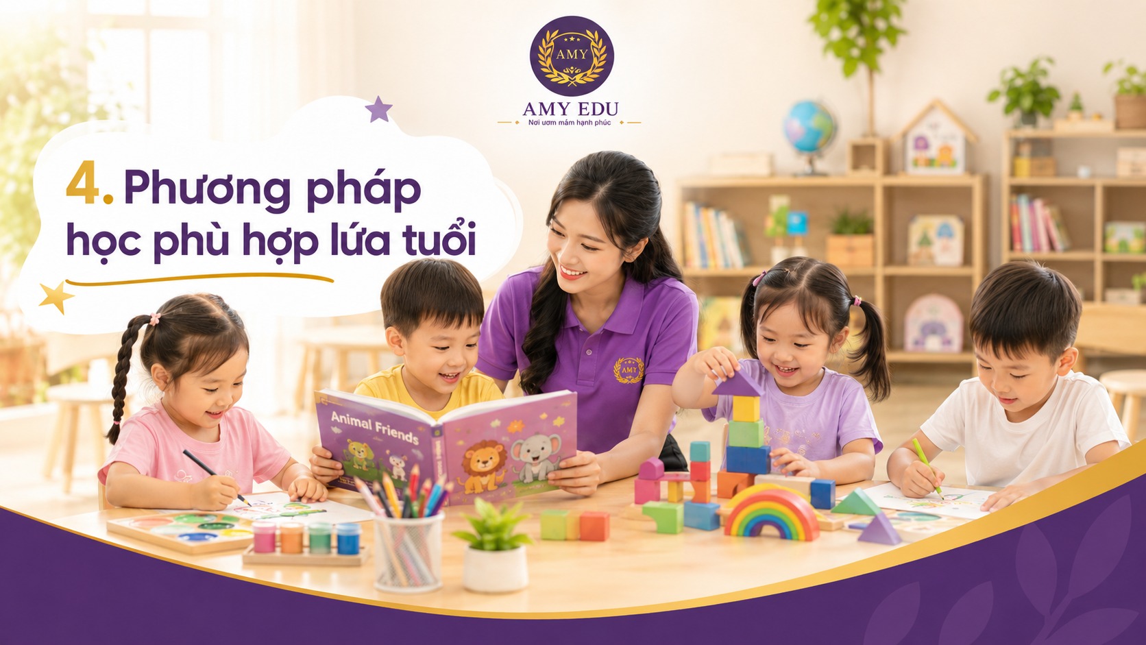 Phương pháp giáo dục mầm non phù hợp lứa tuổi