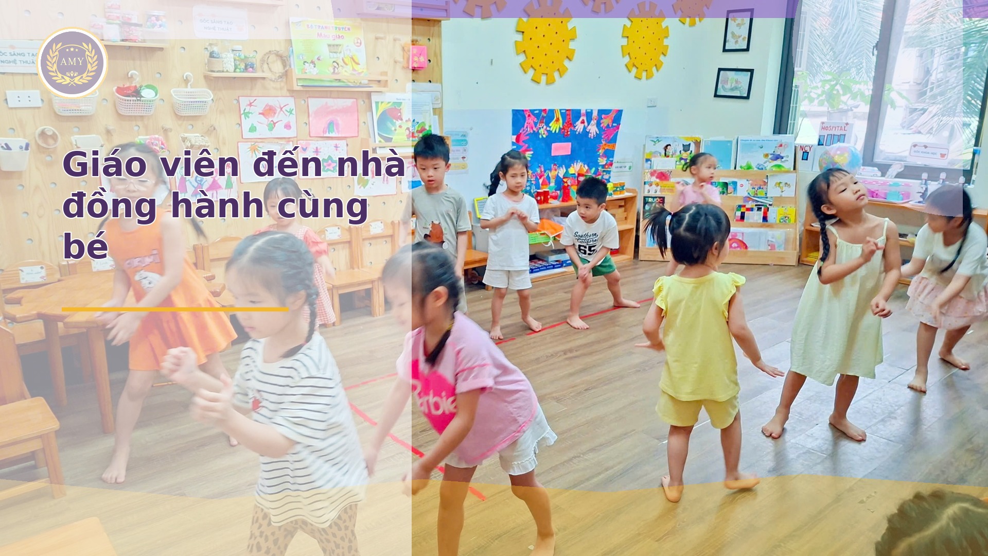 Giáo viên đến nhà đồng hành cùng bé