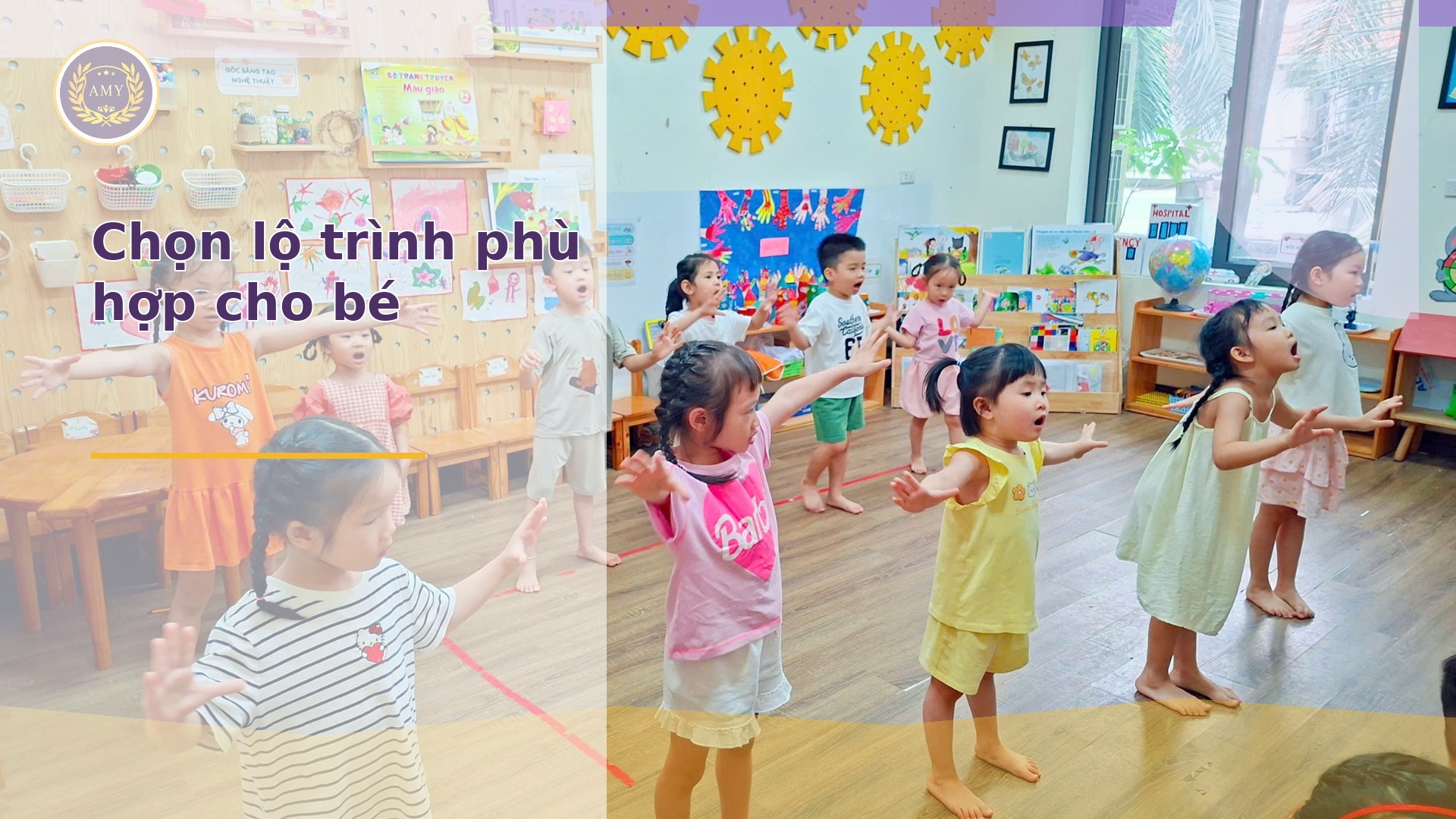 Lộ trình phù hợp cho bé tại AMY EDU
